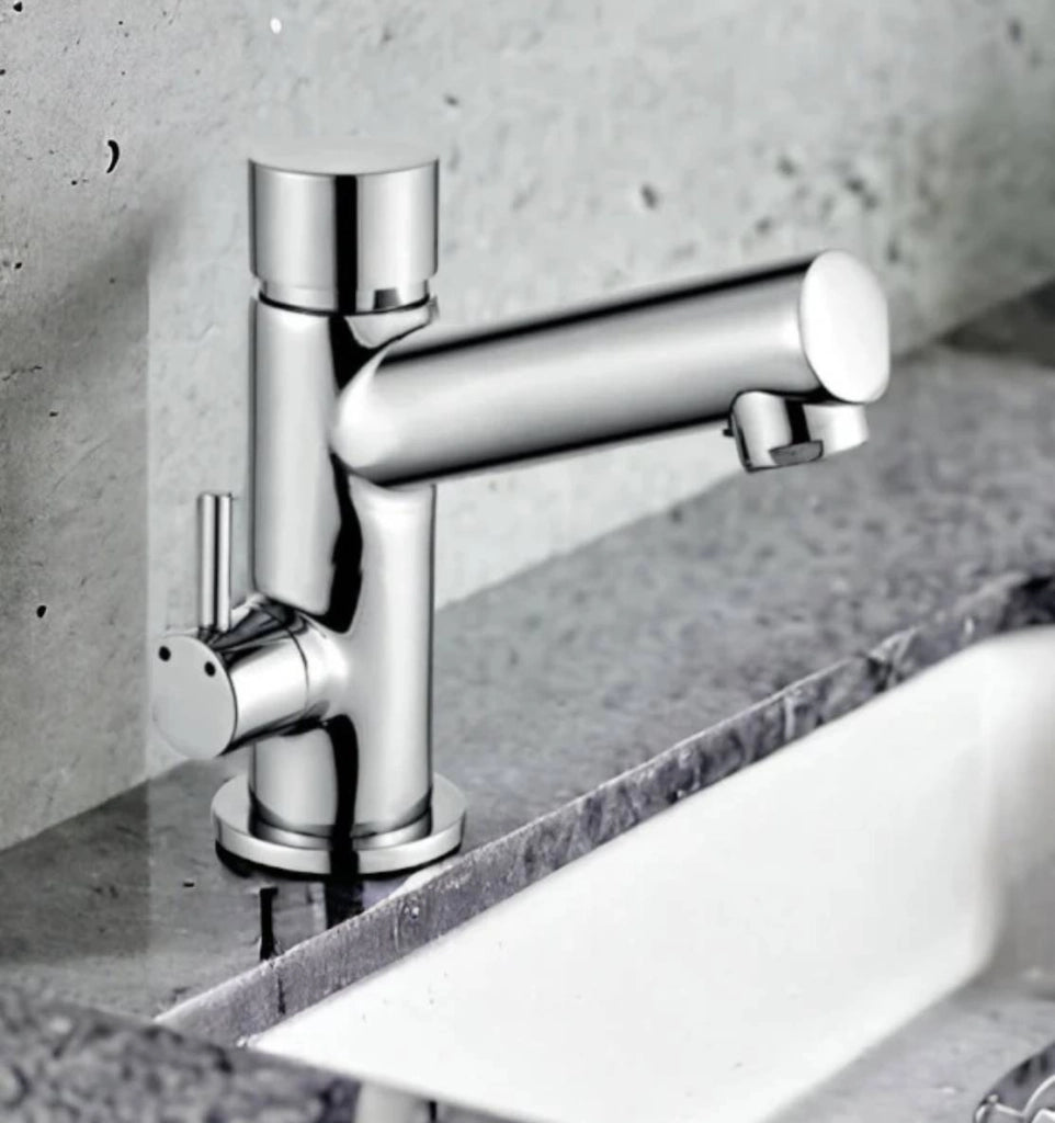 Miscelatore temporizzato a pulsante acqua calda/fredda