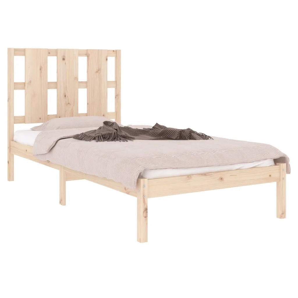 Giroletto senza Materasso-Struttura Letto 90x200 cm in Legno Massello di Pino 979045