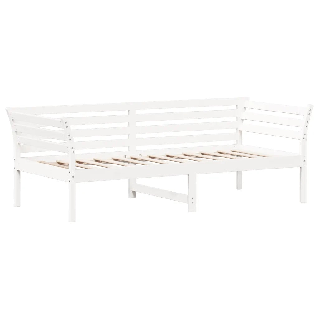 Dormeuse senza Materasso Bianca 80x200 cm Legno Massello Pino