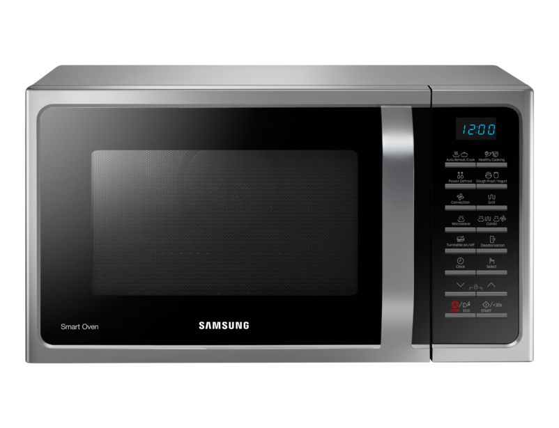 Samsung mc28h5015as forno a microonde nero, argento microonde combinato superficie piana 28 l 900 w