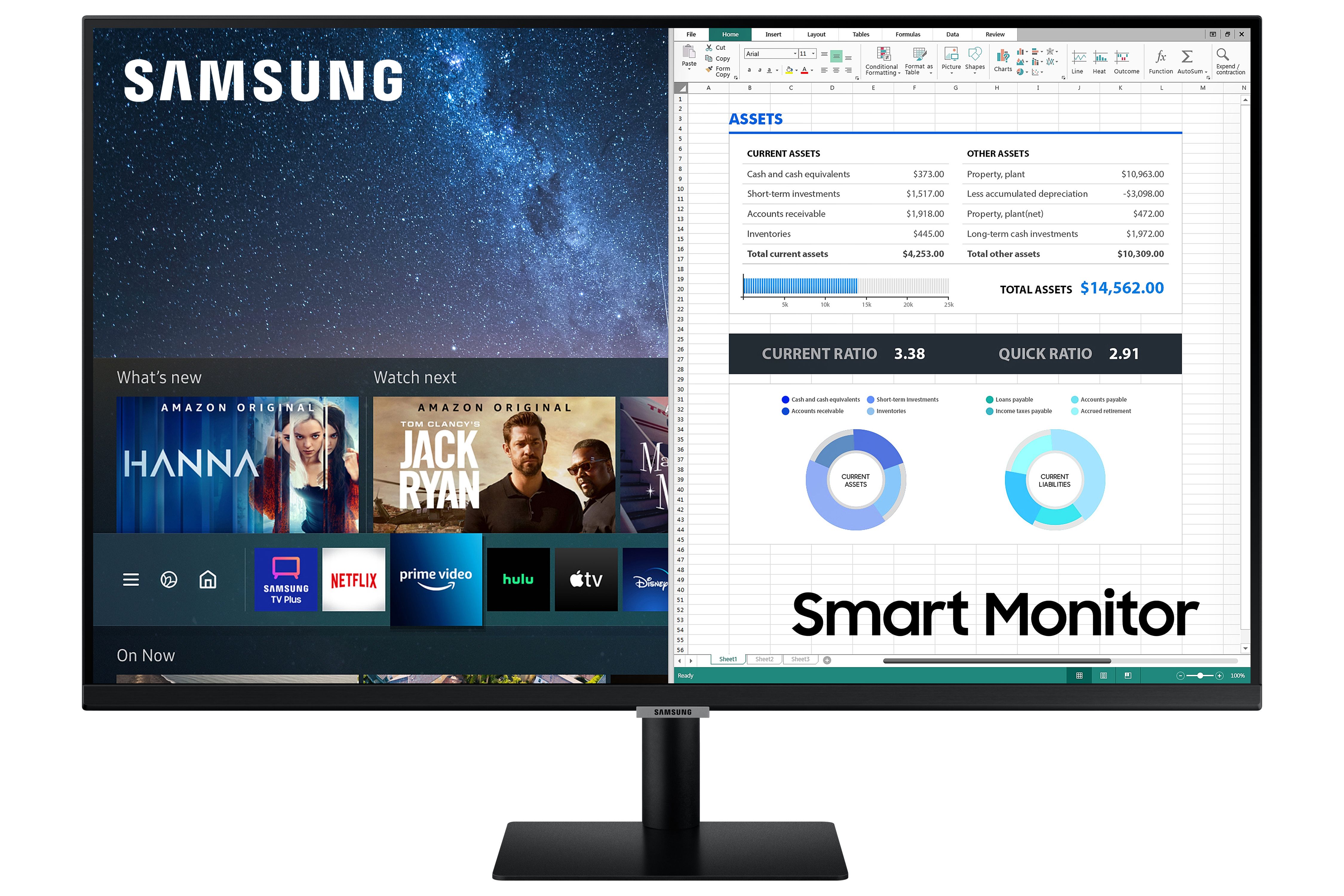 Samsung s27am500 smart monitor da 27" flat - LS27AM500NUXEN