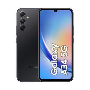 Samsung galaxy a34 5g display fhd+ super amoled 6.6”, android 13, 6gb ram, 128gb, doppia sim, batteria 5.000 mah, awesome graphite - SM-A346BZKAEUE