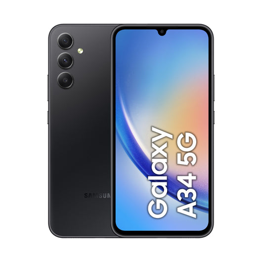 Samsung galaxy a34 5g display fhd+ super amoled 6.6”, android 13, 6gb ram, 128gb, doppia sim, batteria 5.000 mah, awesome graphite - SM-A346BZKAEUE