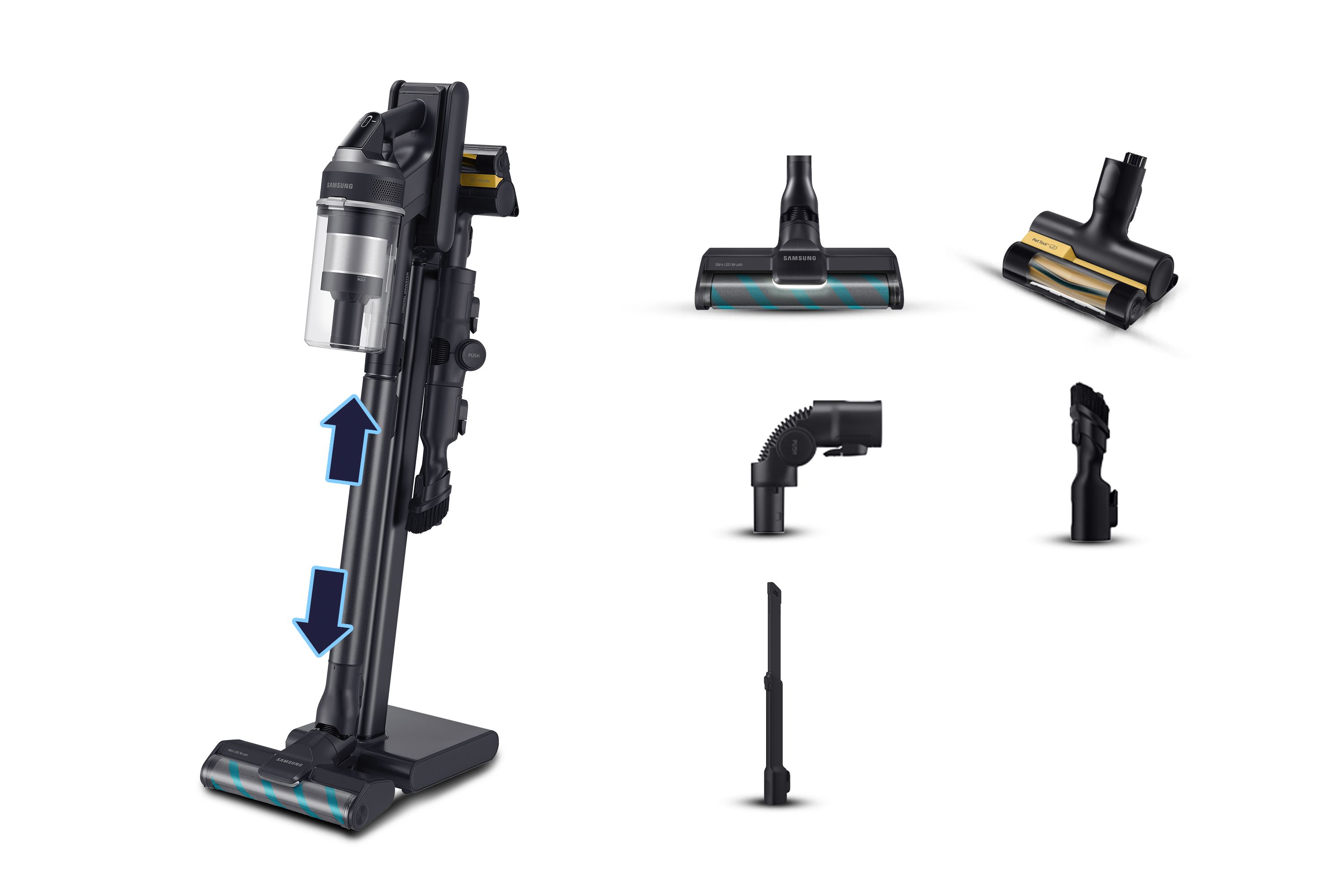 Samsung aspirapolvere senza filo jet™ 95 multi extra 210w vs20c955ctk - 8806095053103