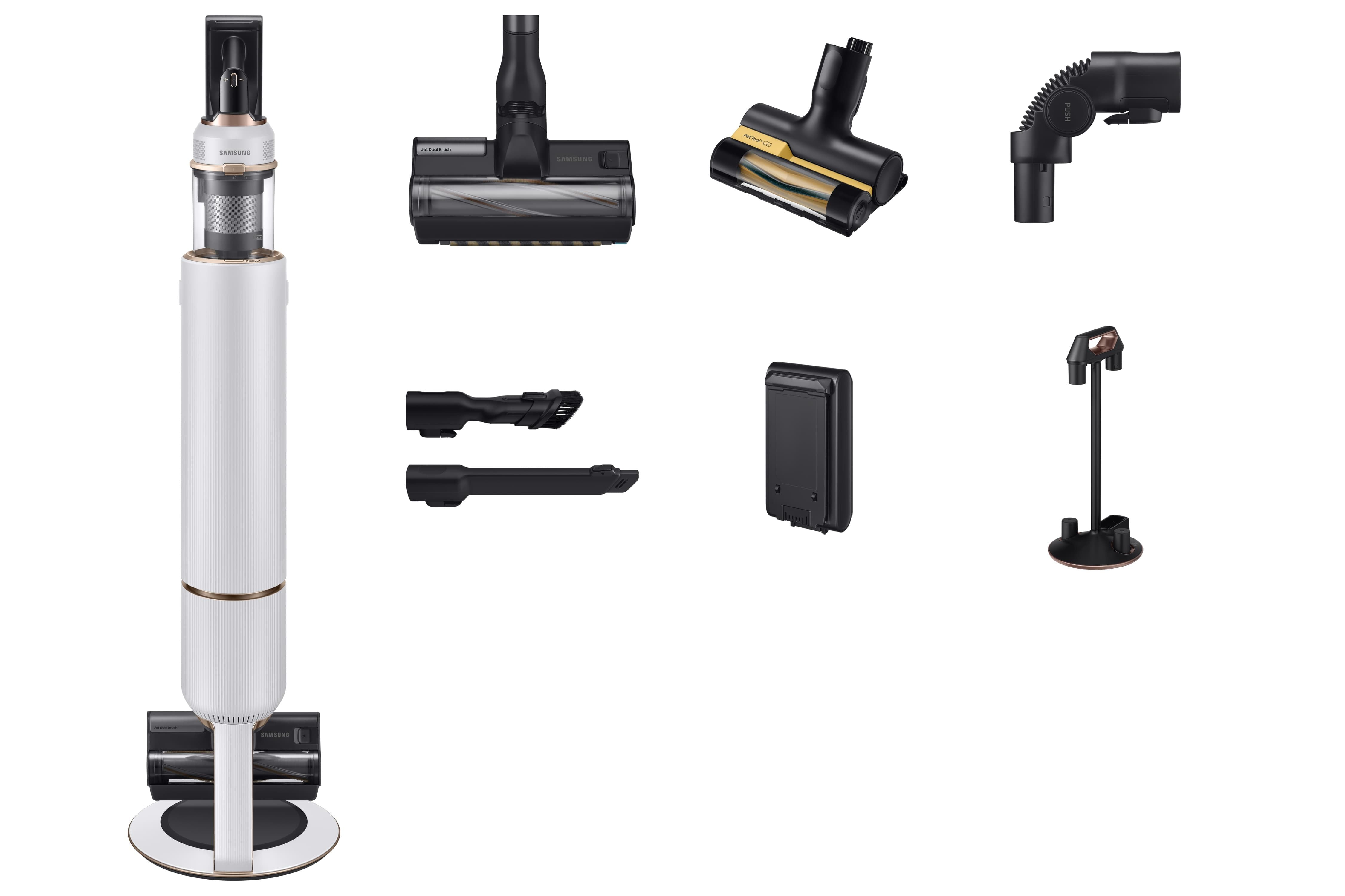 Samsung vs20b95823w aspirapolvere a bastone 2 in 1 batteria secco senza sacchetto 210 w nero, bianco - 8806095108926