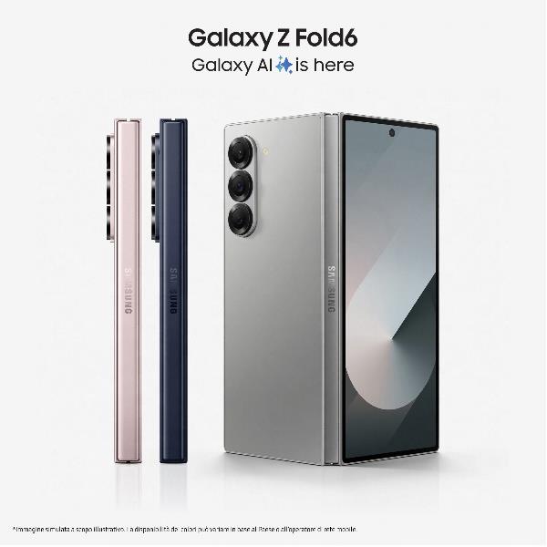 Samsung galaxy z fold6 smartphone ai, 256gb, ram 12gb, display 6,3"/7,6" dynamic amoled 2x, navy - SM-F956BDBBEUE