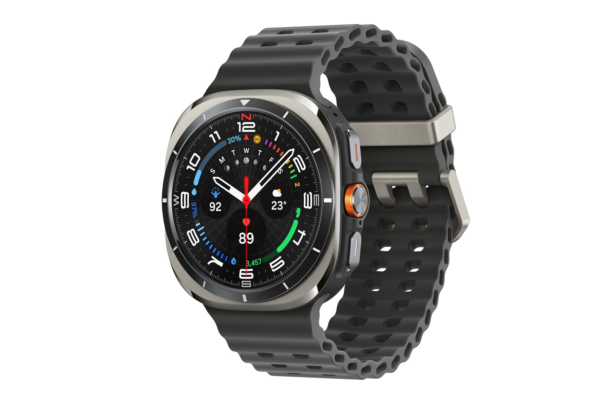 Samsung galaxy watch ultra 3,81 cm (1.5") amoled 47 mm digitale 480 x 480 pixel touch screen 4g argento wi-fi gps (satellitare) - 8806095683348