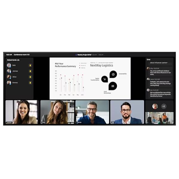 Samsung lh105qpd5bgxen visualizzatore di messaggi 2,67 m (105") wi-fi 500 cd/m² 5k ultra hd nero tizen 7.0 24/7