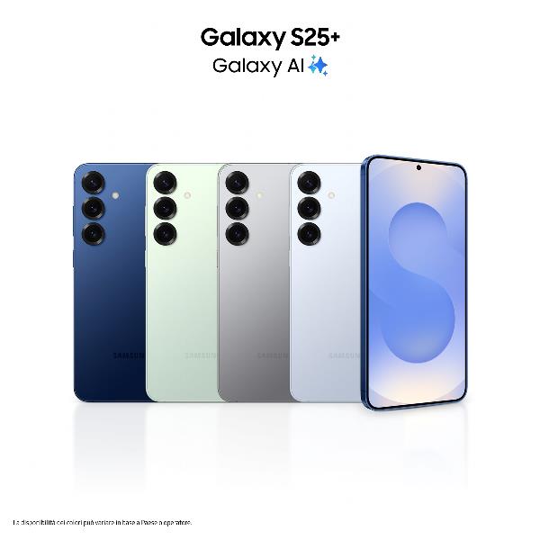 Samsung galaxy s25+ smartphone ai, display 6.7'' qhd+ dynamic amoled 2x, fotocamera 50mp, ram 12gb, 512gb, 4.900 mah, silver shadow - 8806095857589