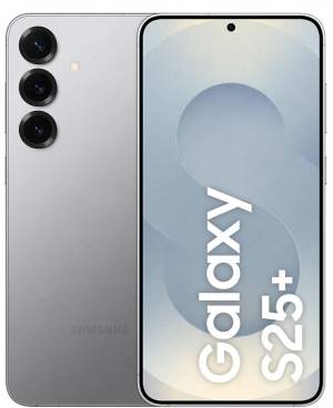 Samsung galaxy s25+ smartphone ai, display 6.7'' qhd+ dynamic amoled 2x, fotocamera 50mp, ram 12gb, 256gb, 4.900 mah, silver shadow - SM-S936BZSDEUE