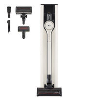 Lg cordzero all-in-one a9t, aspirapolvere senza filo 260w, auto-svuotamento, 2 spazzole + 2 accessori, wi-fi, beige - PRIME1C