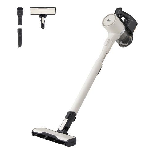 Lg cordzero a9k lite, aspirapolvere kompressor 220w, 60 min, 1 spazzola + 2 accessori, filtro 5 strati, wi-fi, beige - A9KLITE1C