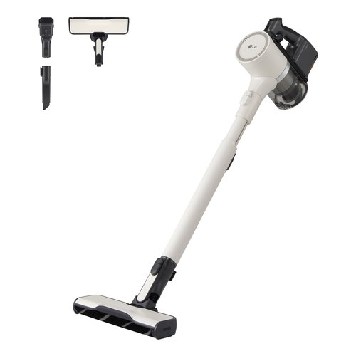 Lg cordzero a9k lite, aspirapolvere kompressor 220w, 60 min, 1 spazzola + 2 accessori, filtro 5 strati, wi-fi, beige - A9KLITE1C