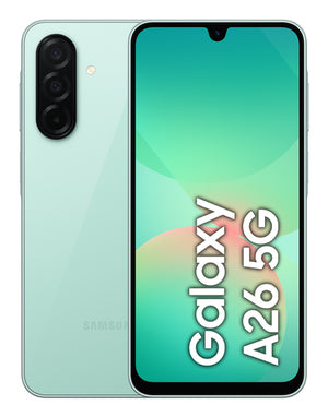 Samsung galaxy a26 5g, smartphone con funzioni intelligenti, display super amoled 6.7”, 6gb ram, 128gb, batteria 5.000 mah, memoria espandibile, mint - SM-A266BLGBEUE