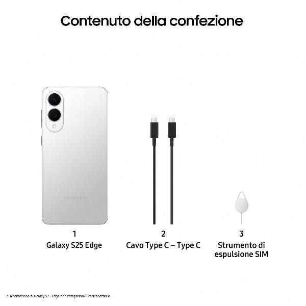 Galaxy s25 edge 12gb+256gb silv - SM-S937BZSDEUE