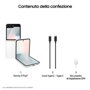 Galaxy z flip7 fe 8+256gb white - SM-F761BZWHEUE