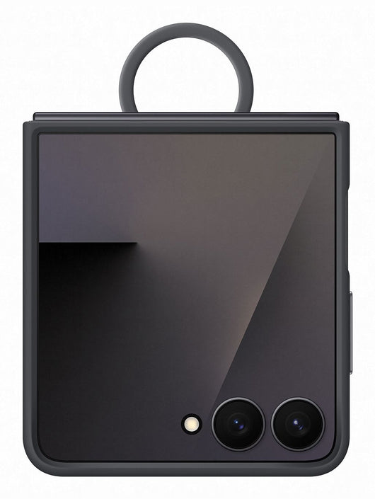 Silicone ring case flip7 black - EF-PF766TBEGWW