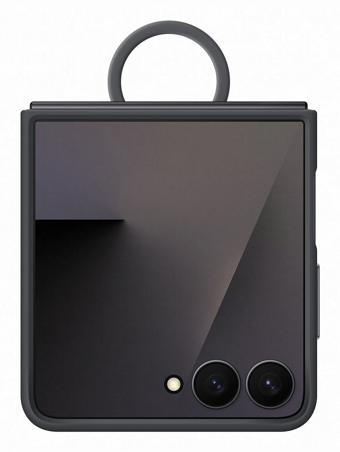 Silicone ring case flip7 black - EF-PF766TBEGWW