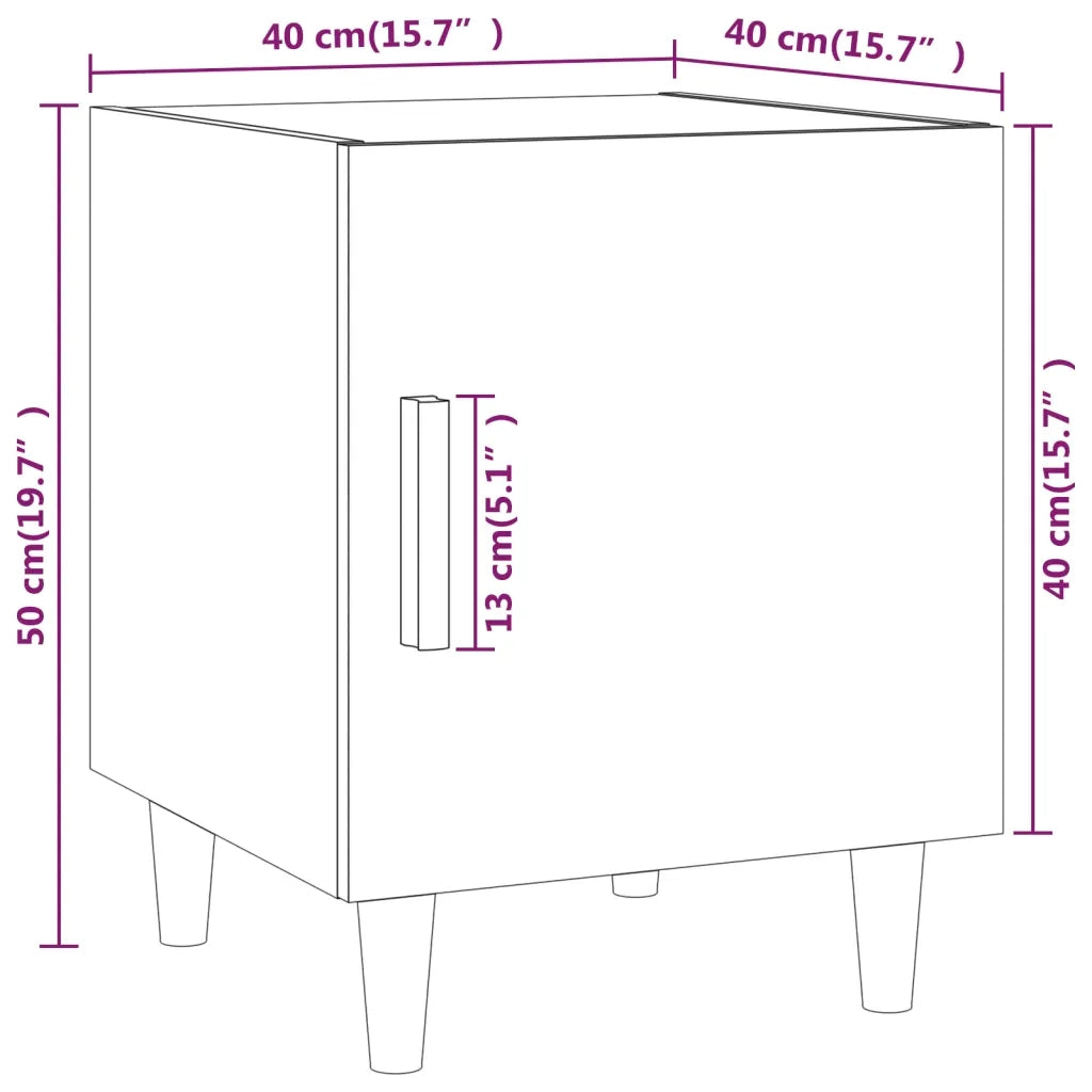 Comodino Grigio Cemento in Legno Multistrato cod mxl 29907