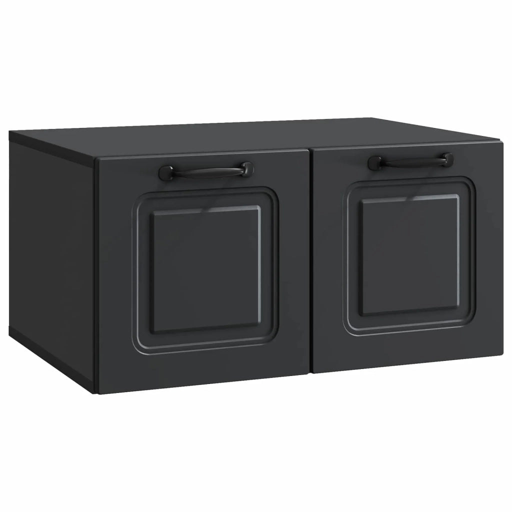 Mobile Porta TV da Muro-Credenza per TV sospesa Nero 59,5 x 41 x 30 cm 248261