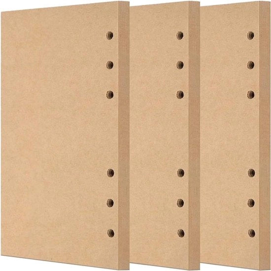 Navulapapier Premium A5 135 fogli - 3 pezzi di carta da notazione - 6 fori - per calendari, organizzatori, libri di appunti, schizzi.