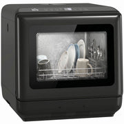Lavastoviglie da Tavolo Compatta 4 Coperti con Serbatoio Integrato 6L Display LED 5 Programmi Nero