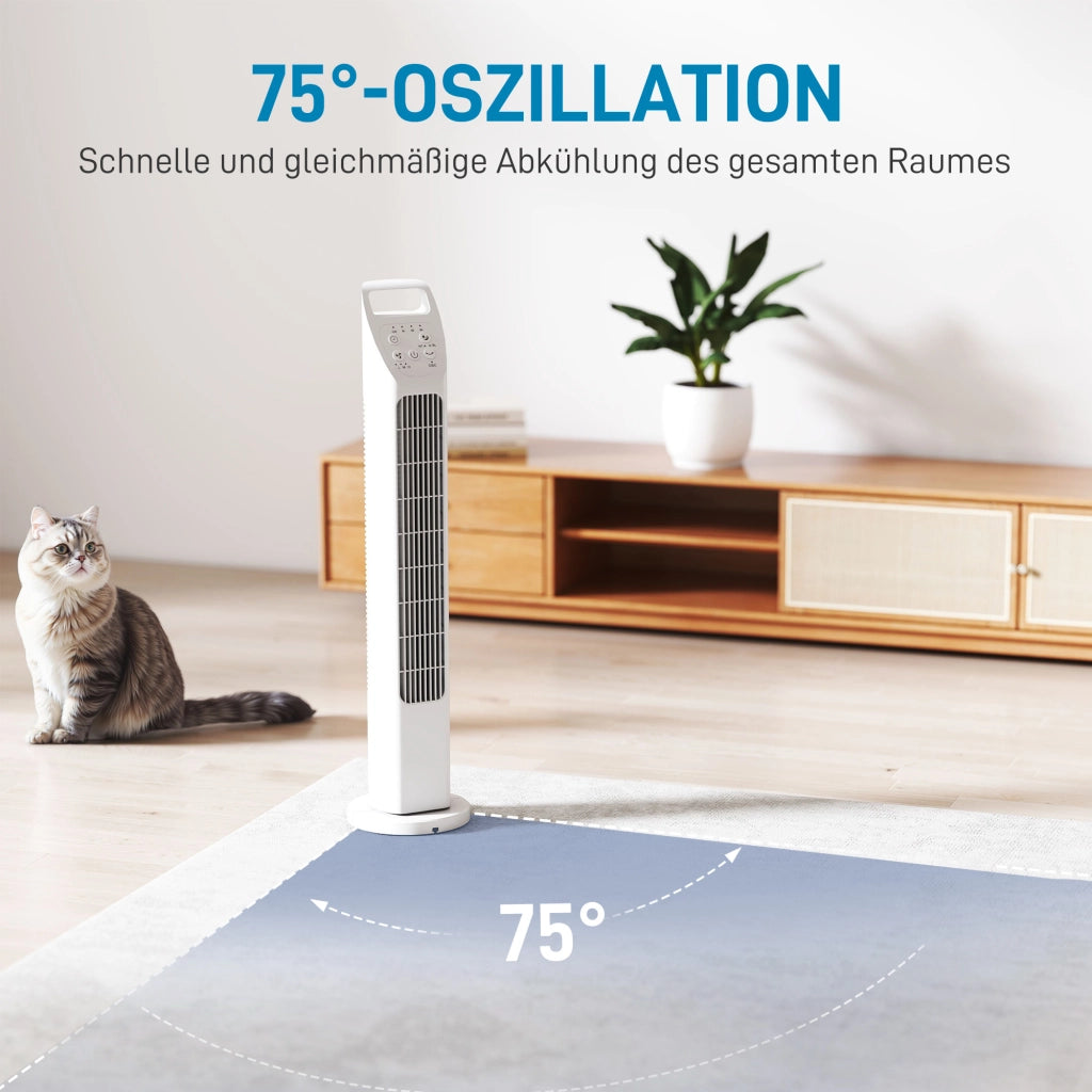 Ventilatore da Soffitto con Telecomando ¨C zephmum ¨C Bianco