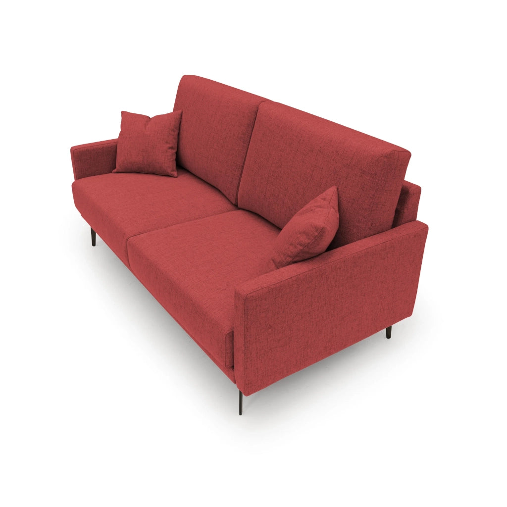 Saturno Divano moderno in tessuto morbido impermeabile T03 140 cm rosso