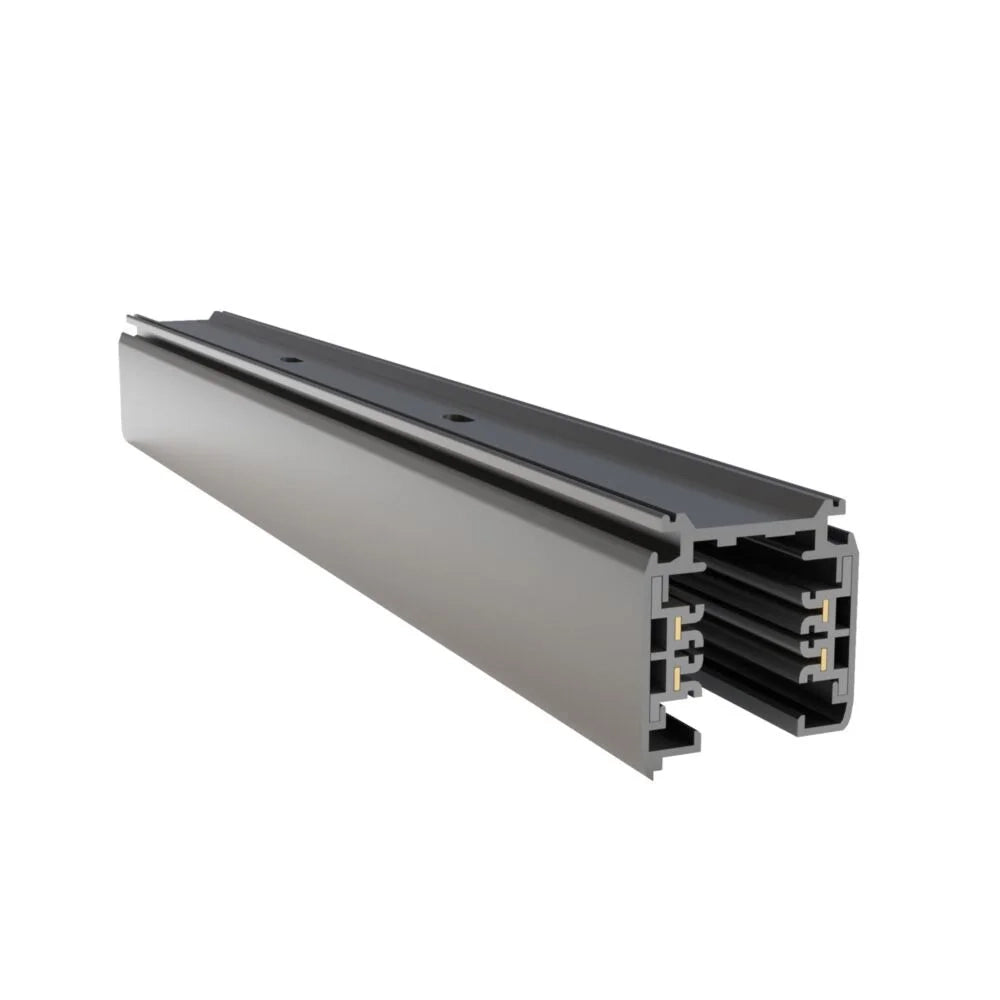 Binario Moderno Busbar Trunkings Trinity Alluminio Nero 2M