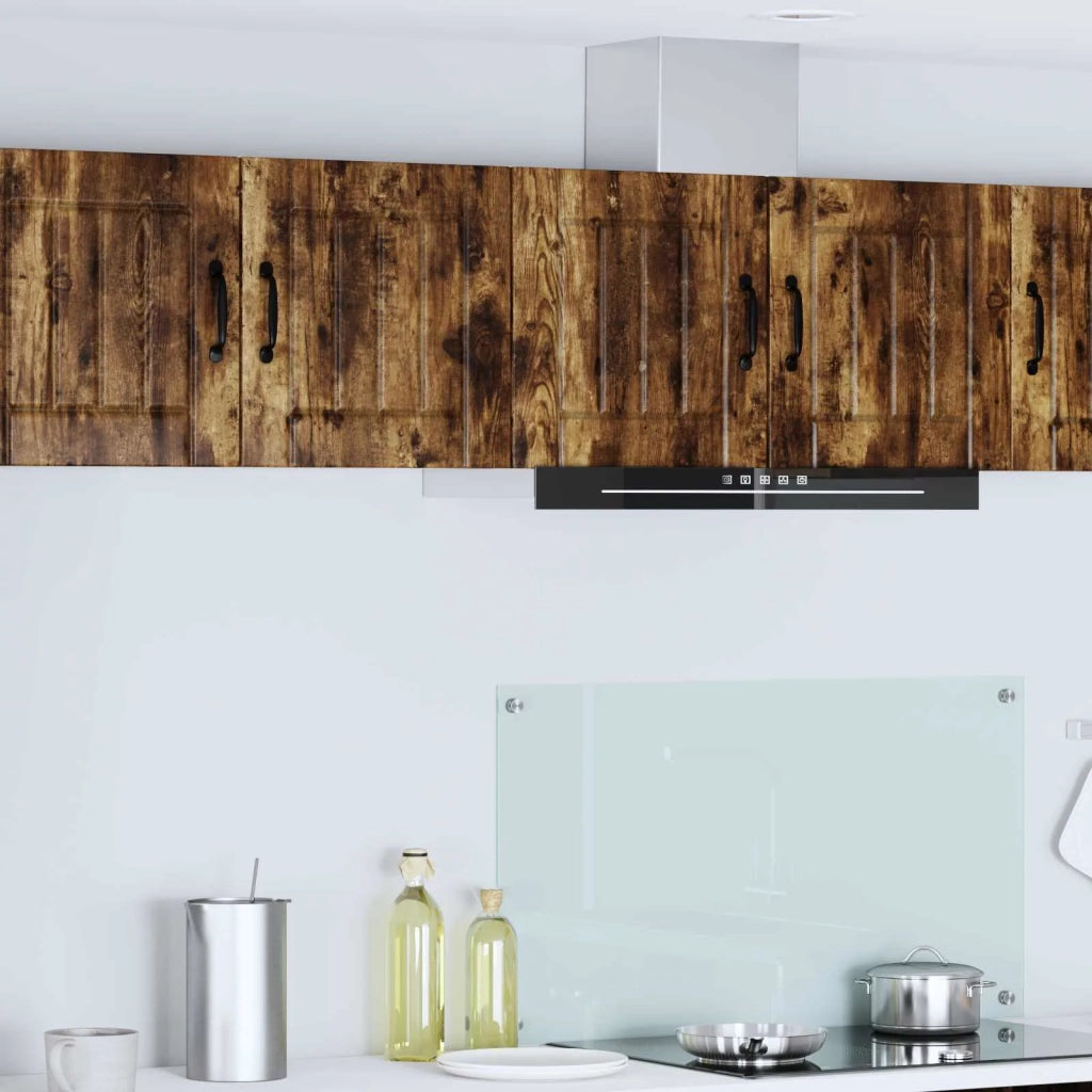 Pensile da cucina | Armadietto a muro LUCCA 2 pz Rovere Fumo 40 x 31 x 40 cm