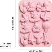 Mold per dolci di cioccolato - Unicorno Sirena Marina - Mould in silicone per decorazione di torte - Lavello per cubetti di ghiaccio - Mould per fondant, biscotti, caramello, gelatina e resina per artigianato