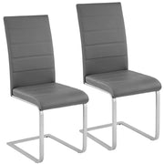 Set di 2 sedie grigie di design per sala da pranzo/soggiorno/cucina 1908015