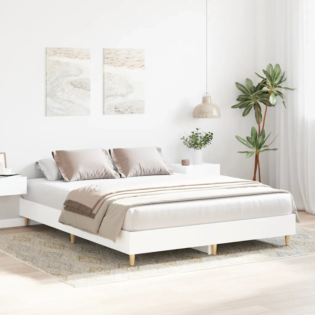 Giroletto senza Materasso Bianco 150x200cm in Legno Multistrato 3328708