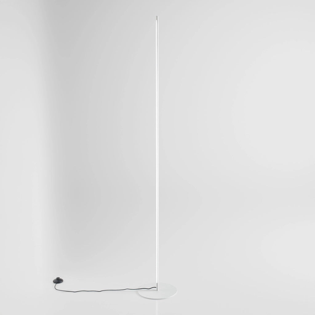 Ebony P/T Lampada da terra dimmerabile 28W LED 1400lm 3000K in alluminio bianco opaco - Gea Luce