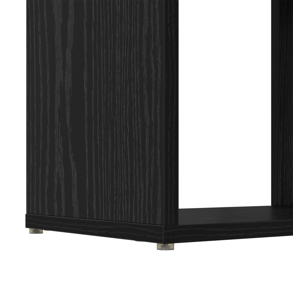 Libreria Rovere nero Legno ingegnerizzato 60 x 24 x 124 cm