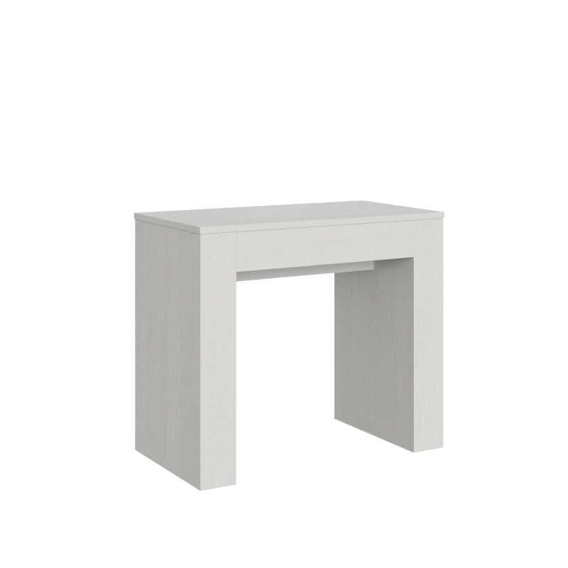 Consolle allungabile 90x49/307 cm Extra - Bianco Frassino