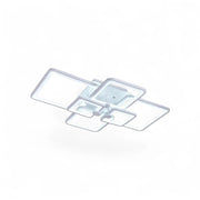 Plafoniera LED Moderna 70W 5600LM 800x570mm Soffitto Design Geometrico 6 Elementi CCT Switch 3000K 4000K 6500K Luce Calda Naturale Fredda 240° Metallo Acrilico IP20 Interno