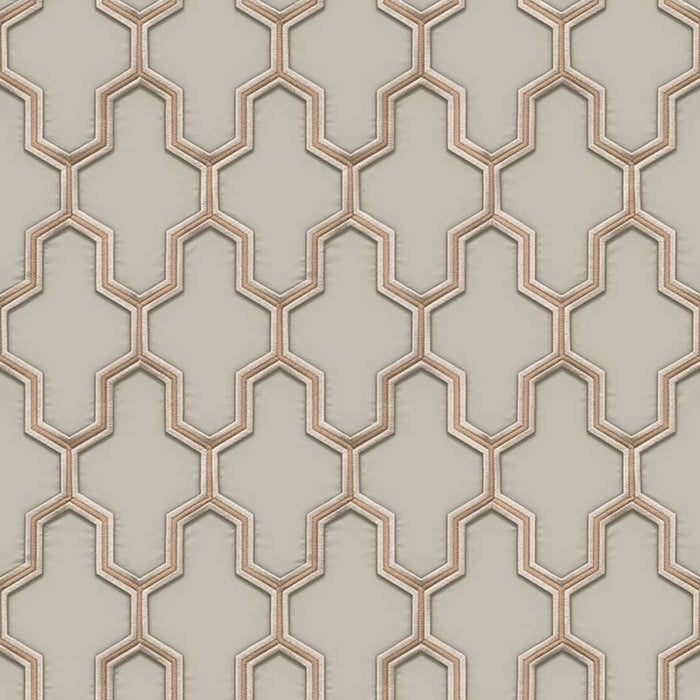 DUTCH WALLCOVERINGS Carta da Parati Geometric Oro e Verde 442589