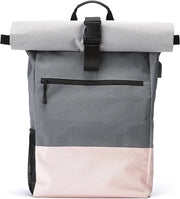 Borsa a Rotella per Donne con Tasca Antifurto per Università, Viaggi, Tempo Libero Borsa con Tasca Laptop (Rosso)