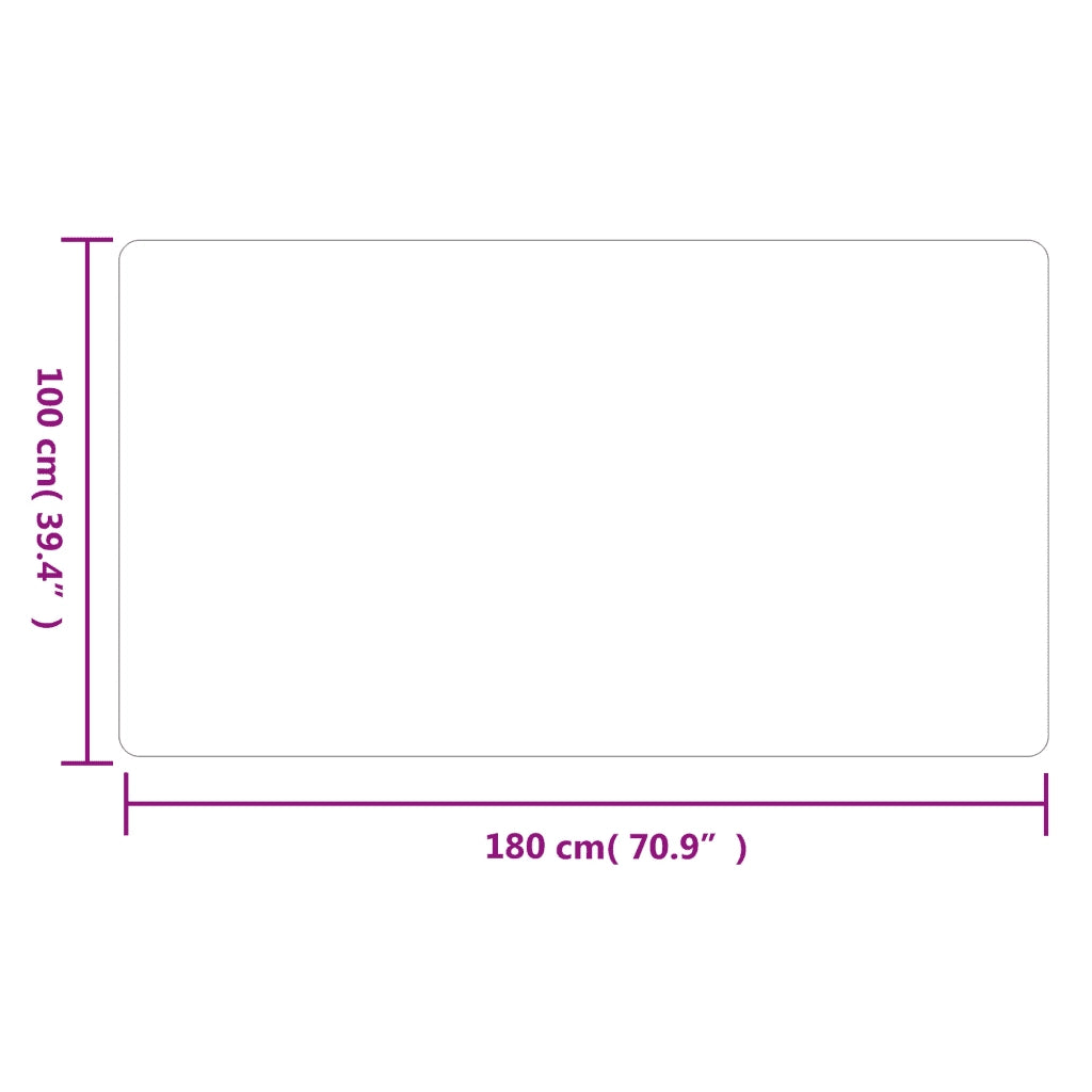 Tappeto Corsia Antracite 100x180 cm 355806