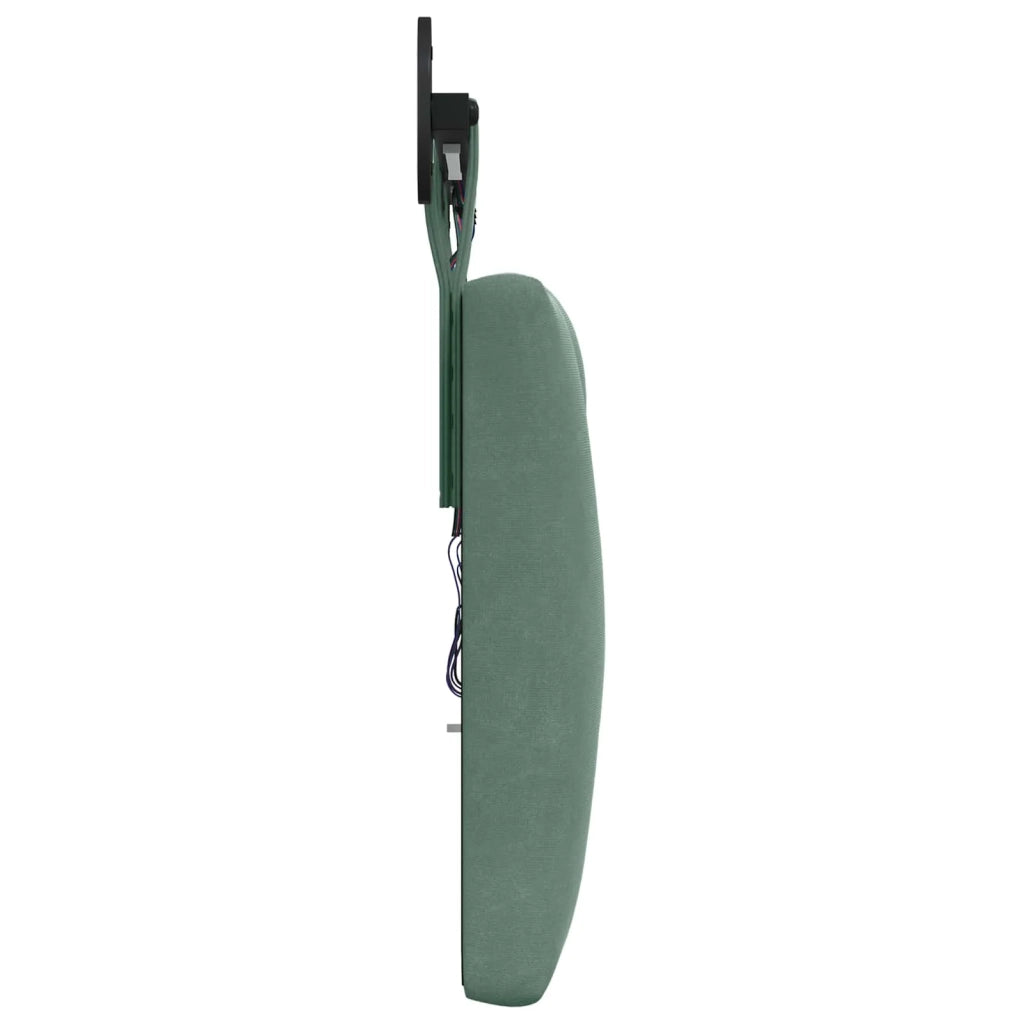 Testiera sospesa Con luce LED Verde Mare Velluto