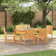 Set da Pranzo per Giardino 6 pcs Marrone 3154110