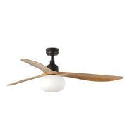 OUTWOOD L Ventilatore da soffitto de soffitto marrone/rovere IP44 E27