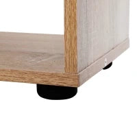 Libreria in Legno Design Moderno con 8 Ripiani, 70x24x178cm, Color Legno Naturale
