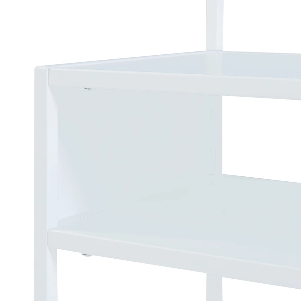Tavolino laterale acciaio 65 x 40 x 30 cm bianco opaco 03_0010948