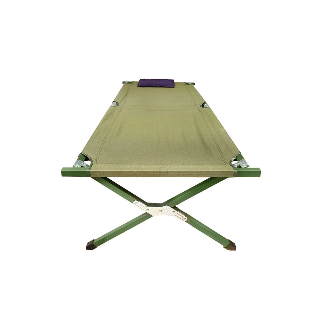Lettino da campeggio pieghevole, verde oliva 190x66x42 cm Breckner Germany
