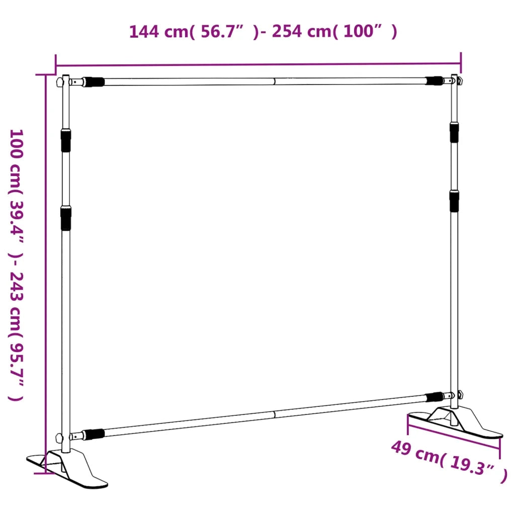 Supporto per Fondale 254x243 cm in Acciaio CFW7702500