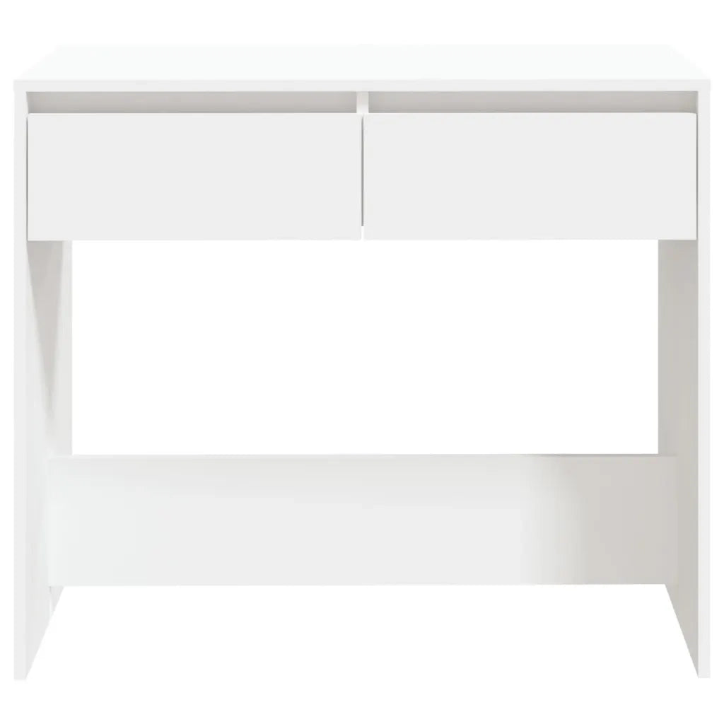 Tavolo Consolle Bianco 89x41x76,5 cm in Acciaio 809566