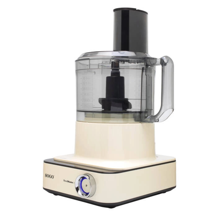 Robot da cucina 2,3L 1000W con 6 velocità, display LED e 10 accessori per tritare impastare e spremere - Sogo
