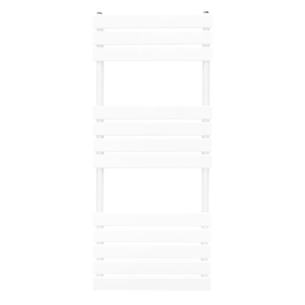 Radiatore per asciugamani design a pannello piatto 1200 x 450 mm per bagno ad incasso Bianco